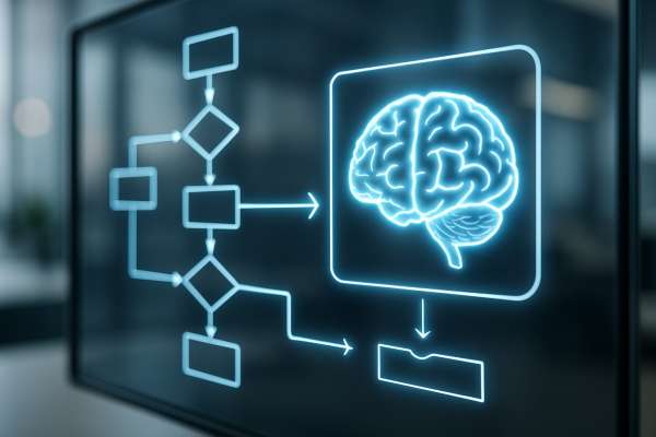 Schema di automazione intelligente dei processi aziendali tramite IA