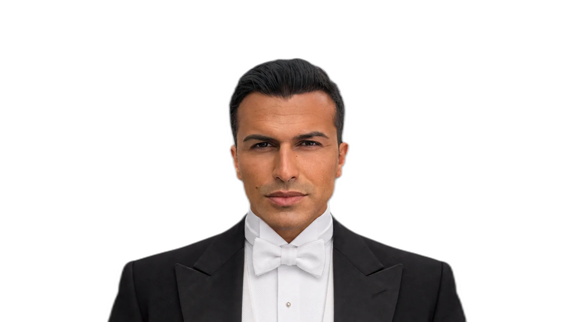 Simone Renzi in frac e papillon